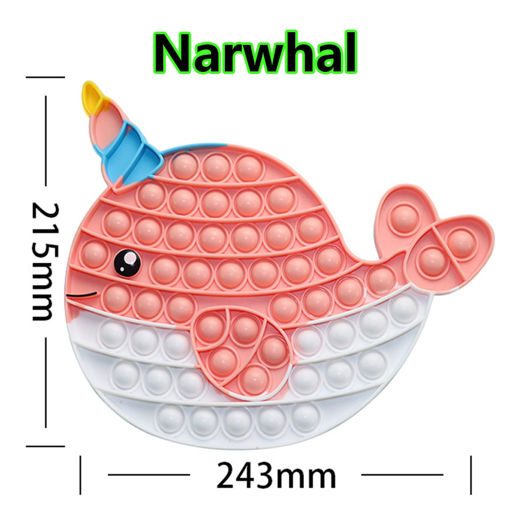 Picture of NARWHAL POPIT PINK